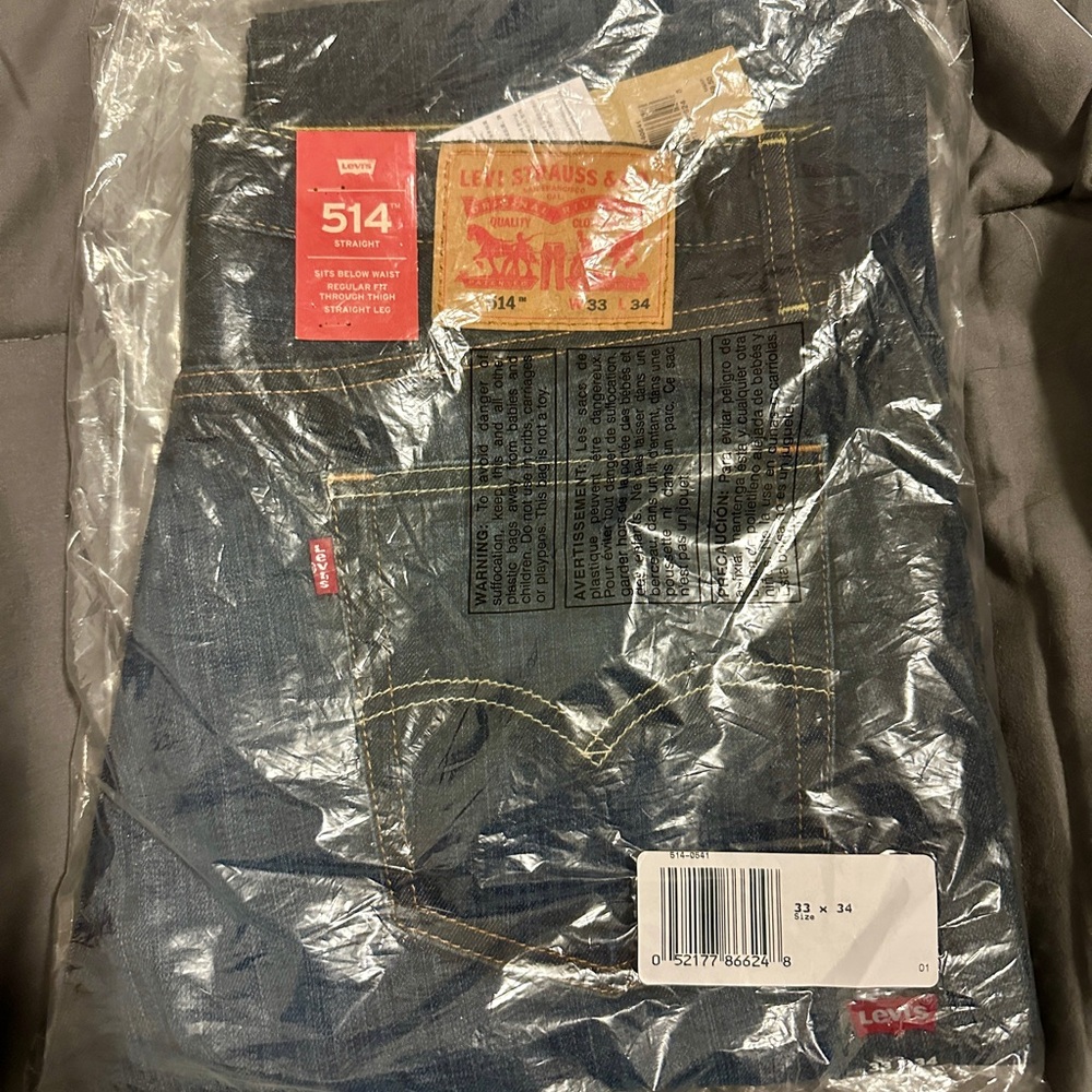 Levi's 514 Straight Fit Jeans - Dark Blue